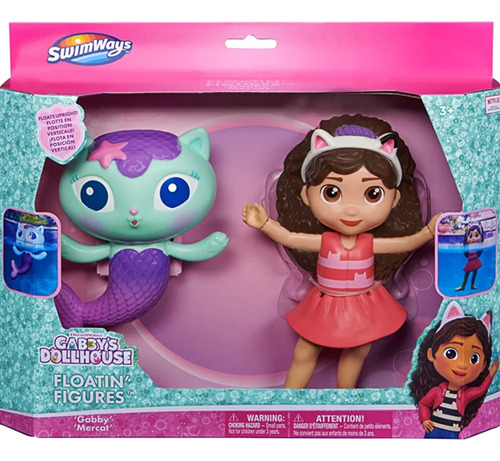 Gabby's Doll House Set De 2 Figuras Flotantes Gabby & Mercat