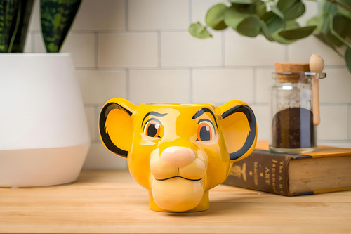 Taza Esculpida 3d El Rey León Simba Rey De La Selva