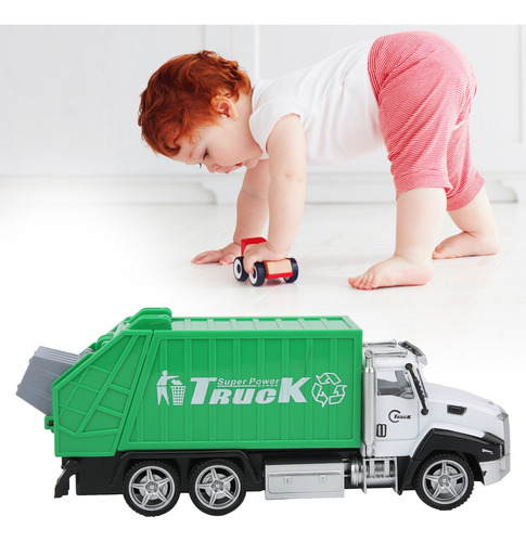 1:42 Escala De Basura Camión De Basura De Coche Papelera De