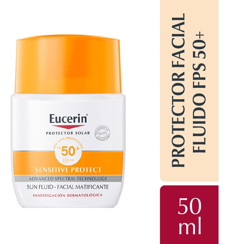 Eucerin Sun Fps50+ Fluido Matificante Facial Protector Solar