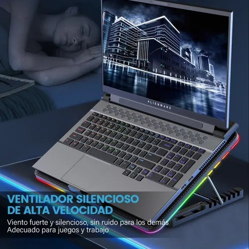 Imagen 5 de 7 de Laptop Accesorios Base De Refrigeración Con 6 Ventiladores