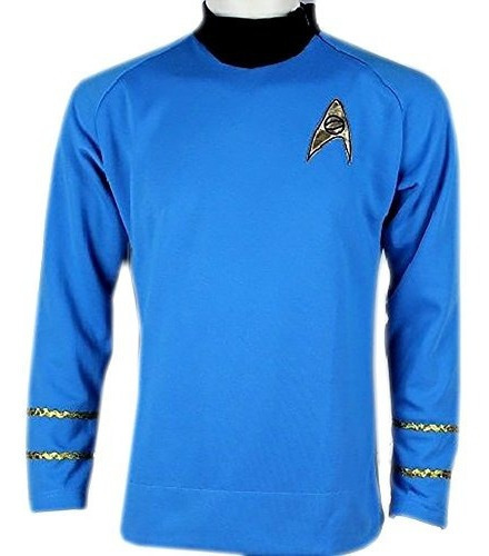 Camisa Star Trek Capitán Kirk Spock Traje Clásico Uniforme