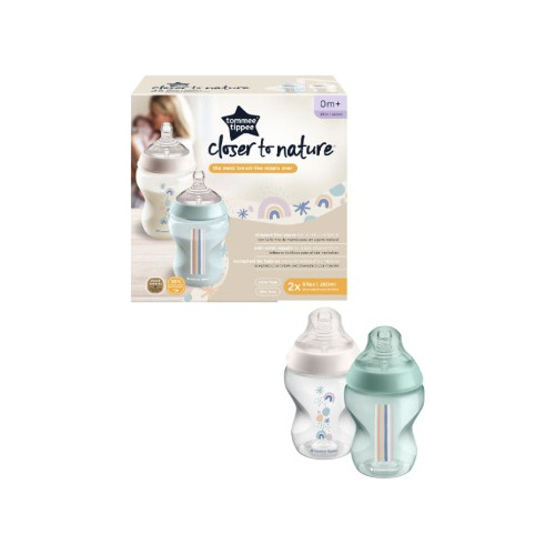 Biberones Tommee Tippee Mamilas 2*9oz  Recien Nacido 260m