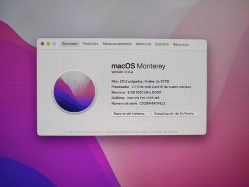 iMac 21.5 2013 (Usado)