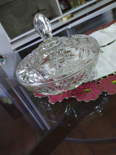Imagen 7 de 8 de Bombonera Con Tapa De Cristal. Nueva!