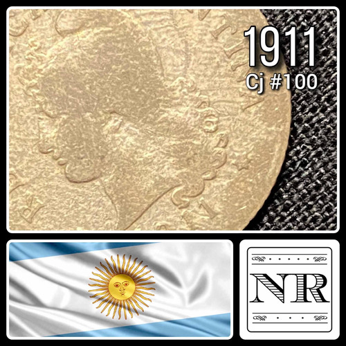 Argentina - 10 Centavos - Año 1911 - Cj #100 - Níquel