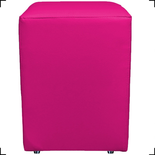 Puff Cubo Quadrado Dado Banco Banqueta Tecido Cores Suede