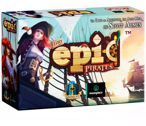 Kit 2 Tiny Epic Pirates E Expansão Maldição Jogo Tabuleiro