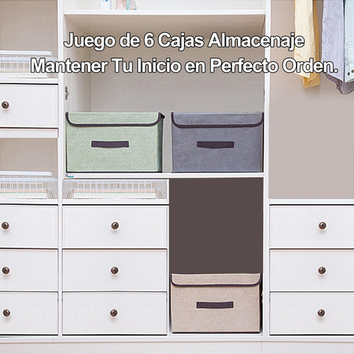 Kirotla Juego De 6 Caja De Almacenamiento Con Tapa Y