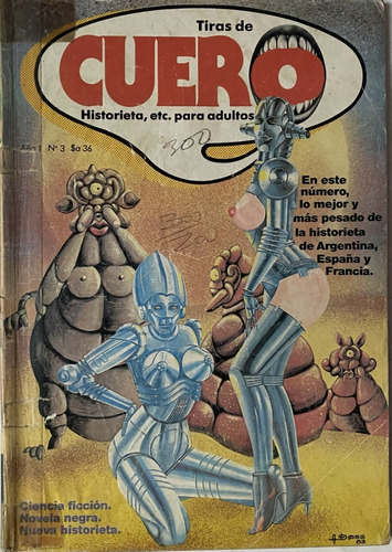 Tiras De Cuero, Historietas P/adulto Nº 3, 1983, 80 Pág Cr01