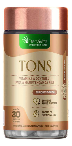 Tons - Enriquecido Com Pinus Pinaster, Coenzima Q10 Denavita