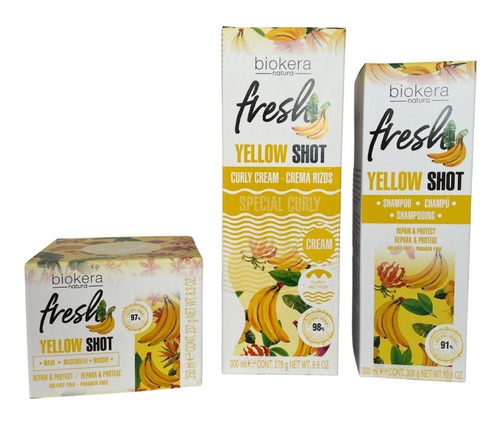 Yellow Shot Sin Sales Kit Cabello Dañado Salerm Biokera  