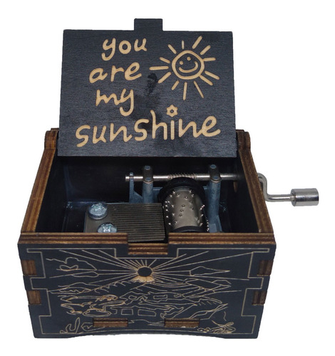 You Are My Sunshine Caja Musical Color Negro Johnny Cash