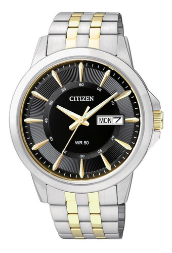 Citizen Gents Two Tone Bf2018-52e ¨¨¨¨¨¨¨¨¨¨¨¨¨¨¨¨¨dcmstore Color de la correa Dorado Color del bisel Dorado Color del fondo Negro