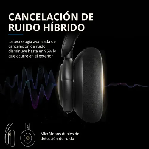 Audifono Over Ear Noise Cancelling Life Q30 Soundcore Negro
