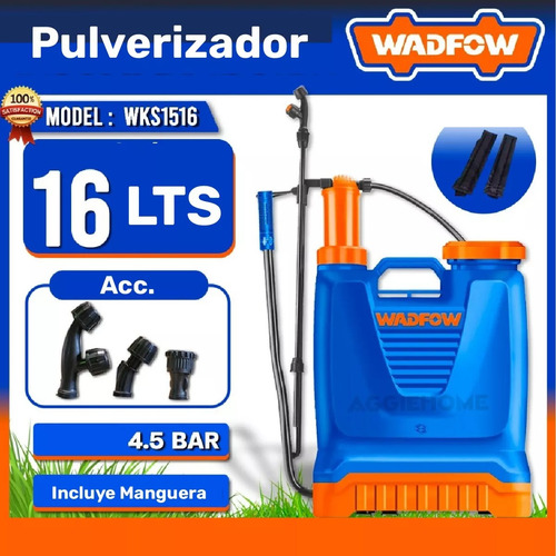 Fumigador Manual A Presion Pulverizador 16 Lt Mochila Wadfow