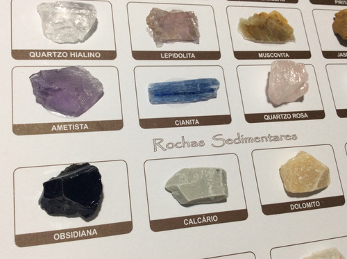 Imagem 5 de 7 de Coleção Minerais E Rochas 30 Amostras + Cartilha Pdf