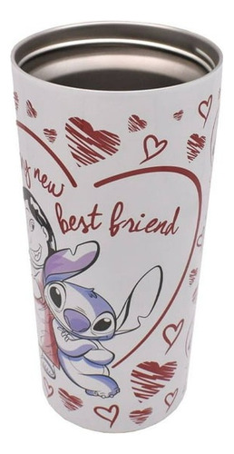 Disney Termo Lilo Y Stitch De Acero Inoxidable.