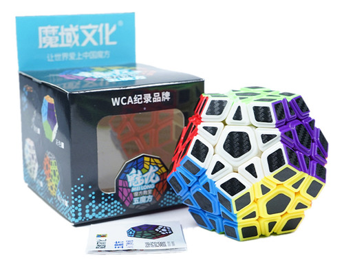 Cubo Megaminx Fibra Carbono Moyu 3 X 3 + Manual De Patrones