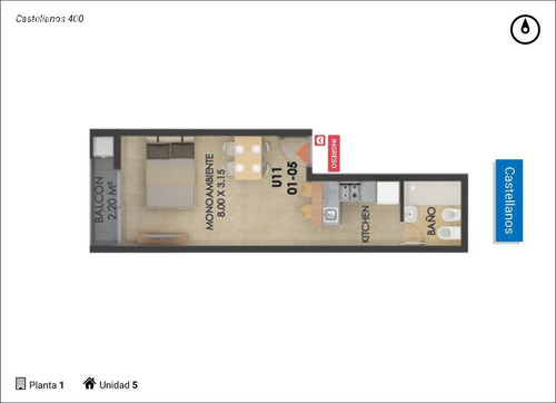 Imagen 2 de 11 de Monoambiente En Venta En Rosario