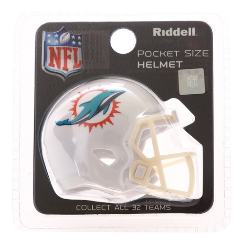 Mini Casco Nfl - Riddell Pocket Size - Miami Dolphins