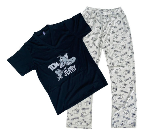 Pijamas De Tom Y Jerry Para Hombre En Pantalón Largo