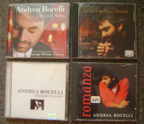 Lote 4 Cds Andrea Bocelli Sacred Arias Sogno Romanza Viaggio