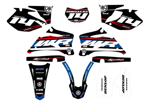 Calcomanias, Stickers , Calcas Wr 250, 450 Del 2007 - 2012