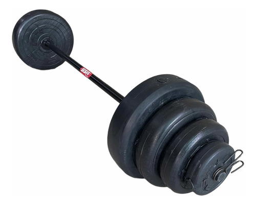 Barra Recta Para Pesas Gym 70lbs Ajustables Reforzada