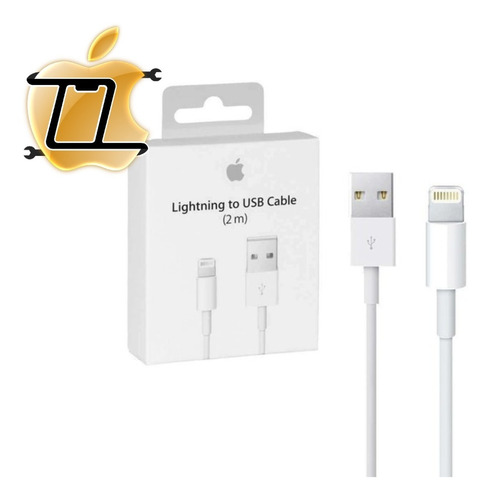 Imagen 1 de 7 de Cable Lightning iPhone iPad 2 Metros Apple Certificado