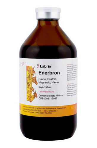 Enerbron Suero Energético 480ml. Uso Veterinario. 