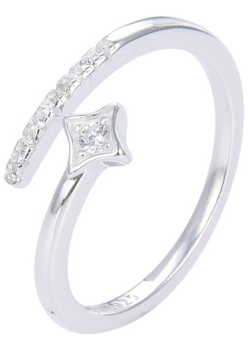 Anillo Ajustable De Plata 925 (lan05)