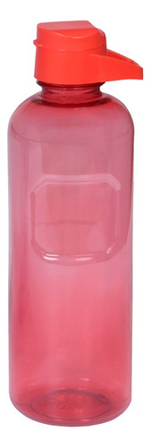 Botella Eco Grip Deportiva 750ml Tapa Flip-top Rojo