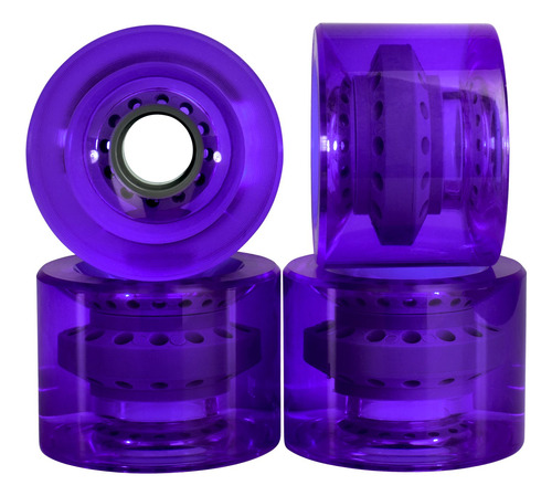 Juego De Ruedas De Skate Cruiser Cal 7, 60 Mm, 83 A, Violeta