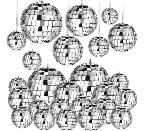 comprar Miniespejo Colgante Con Forma De Bolas De Discoteca Navid...