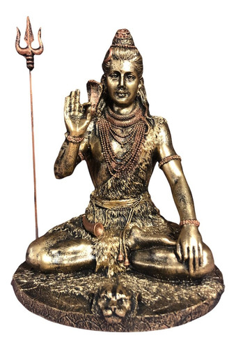 Estatueta Deusa Shiva Hindu Wicca Resina 25cm
