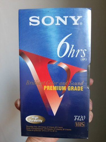 Video Cassette Vhs 6 Hrs Sony
