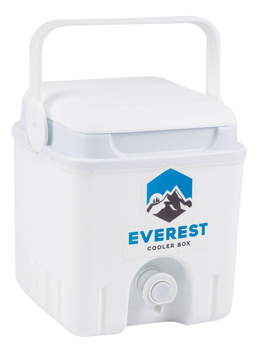 Hielera Everest Blanca Capacidad 4 Litros Con Dispensador Color Blanco