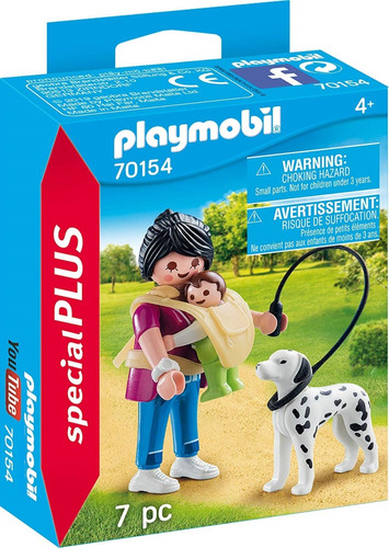 Playmobil 70154 Cão E Mamãe C Bebê Orig.