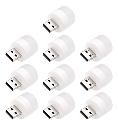 10 Pieza Luz Led Mini Usb Para Interior Automovil Lampara 1