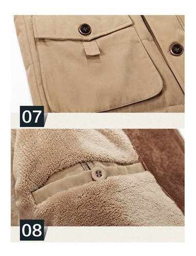 Chamarra Polar Con Capucha Para Hombre, Abrigo Militar