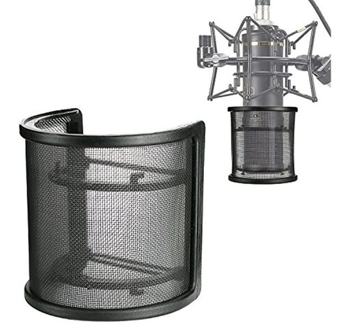 Sunmon Microfono Pop Mascara De Filtro Escudo Microfono V