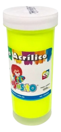 Vinilo Fluorescente Payasito 125 Gr X 12 Und Amarillo Neon