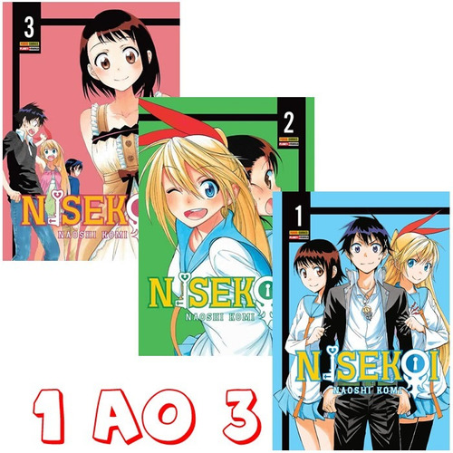 Nisekoi 1 Ao 3! Mangá Panini! Novo E Lacrado! Novíssimos!