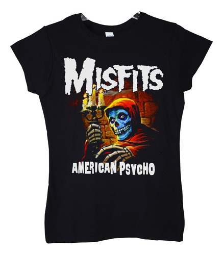 Polera Mujer Misfits American Psycho Punk Abominatron