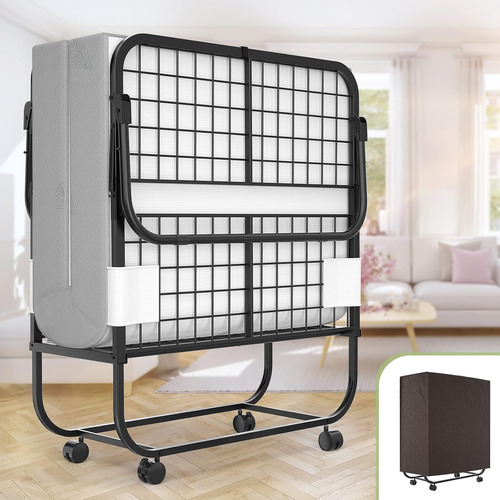 Cama Plegable Con Colchón De Espuma Viscoelástica 5