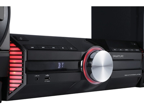 Minicomponente Bluetooth Cd Mp3 360w Smartlife Sl-hf360 Color Negro Potencia RMS 360 W