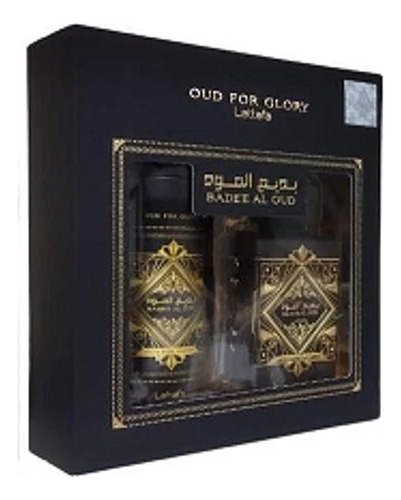 Lattafa Badee Al Oud For Glory Edp 100ml Set + Perfumed Spra