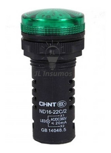 Pack 5 Luz Piloto Led Verde Ojo De Buey 220v