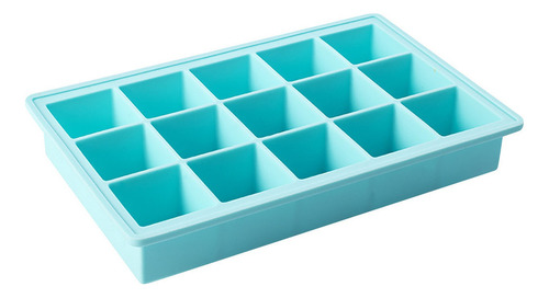 Bandeja De Gelo De Silicone Com 15 Células E Tampa